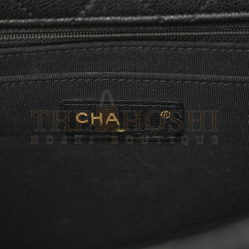 Ch**el CAVIAR QUILTED XXL TRAVEL FLAP BAG BLACK AS4661 (41*27*11cm) Master Quality