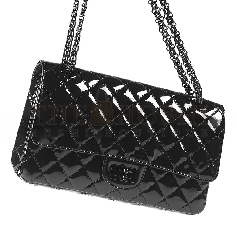 Ch**el 2.55 HANDBAG PATENT CALFSKIN A37586 (24*16*7.5cm) Master Quality