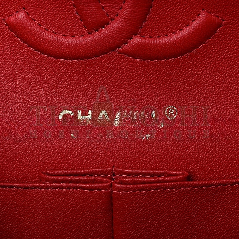 Ch**el MEDIUM DOUBLE FLAP RED 1189433 (25*15*6cm) Master Quality