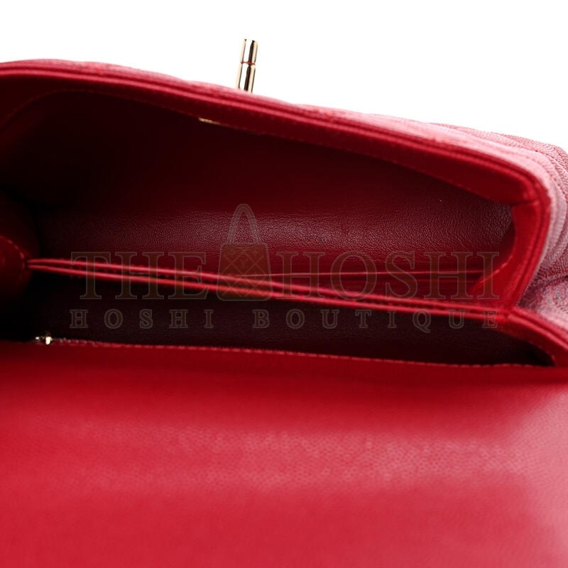 Ch**el MINI COCO HANDLE FLAP RED 1176179 (23*14*10cm) Master Quality