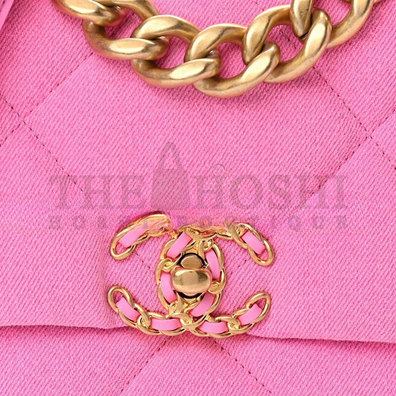 Ch**el DENIM QUILTED LARGE Ch**el 19 FLAP 1030020 (30*20*10cm) Master Quality