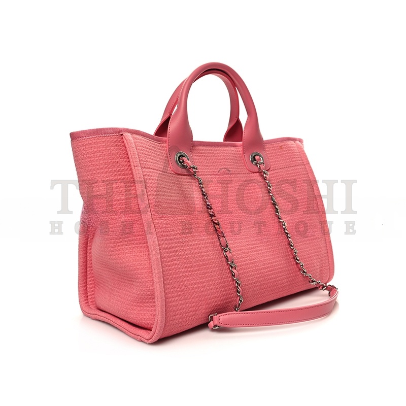 Ch**el MIXED FIBERS SMALL DEAUVILLE TOTE 1450144 (32*25*15cm) Master Quality