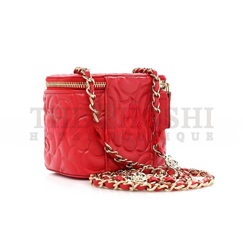 Ch**el MINI VANITY CASE WITH CHAIN 1282537 (10*9*7cm) Master Quality