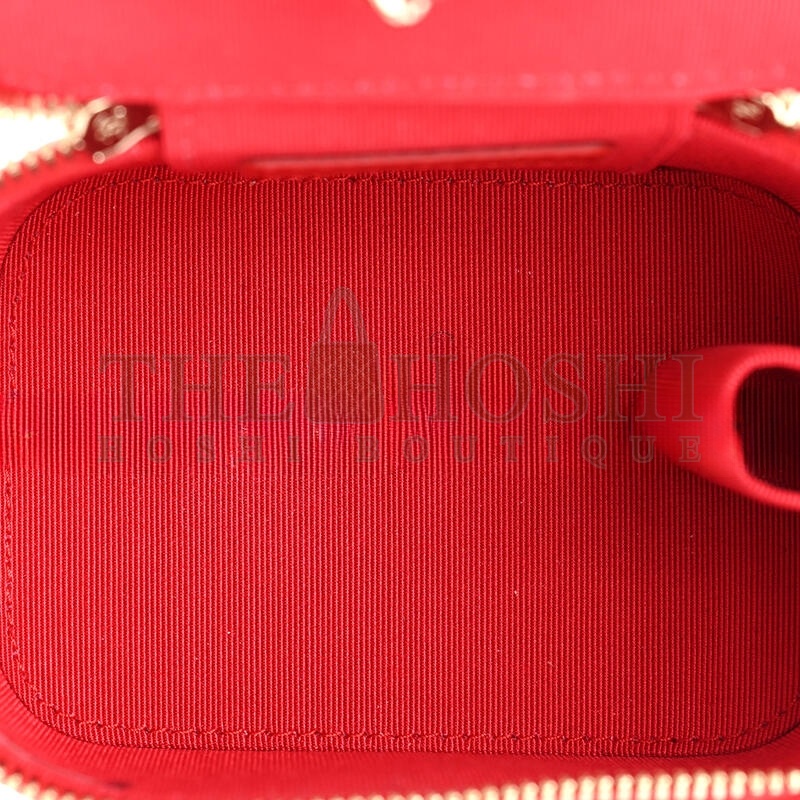 Ch**el MINI VANITY CASE WITH CHAIN 1282537 (10*9*7cm) Master Quality