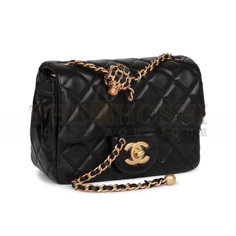 Ch**el PEARL CRUSH MINI SQUARE FLAP BAG 1400125 (17*14*8cm) Master Quality