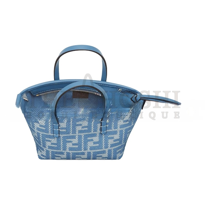 F**di ROLL MINI FABRIC BLUE 8BS096AUPXF1SKL (15.5*13*11cm) Master Quality