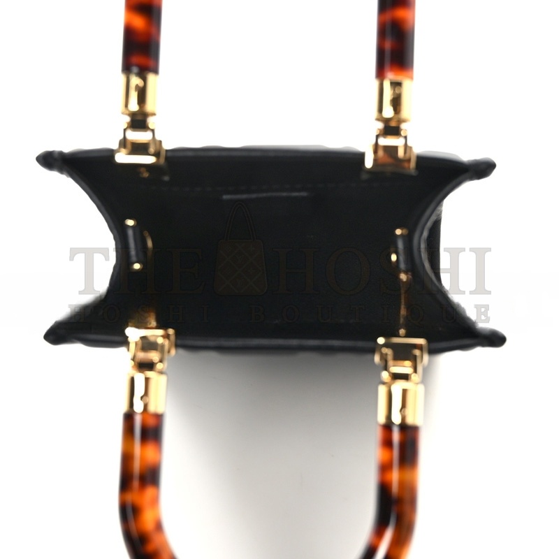 F**di FF ZUCCA LEATHER MINI SUNSHINE SHOPPER TOTE CROSSBODY BAG (17*13*5cm) Master Quality