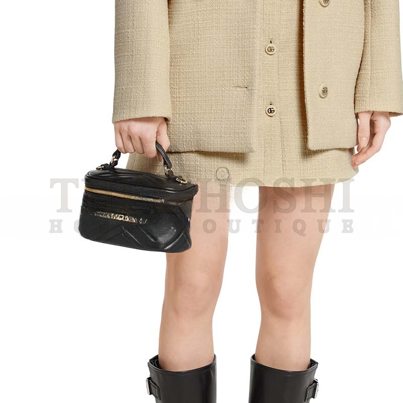 Gvc*1 GG MARMONT MINI VANITY BAG 837454 (19*11.5*9cm) Master Quality