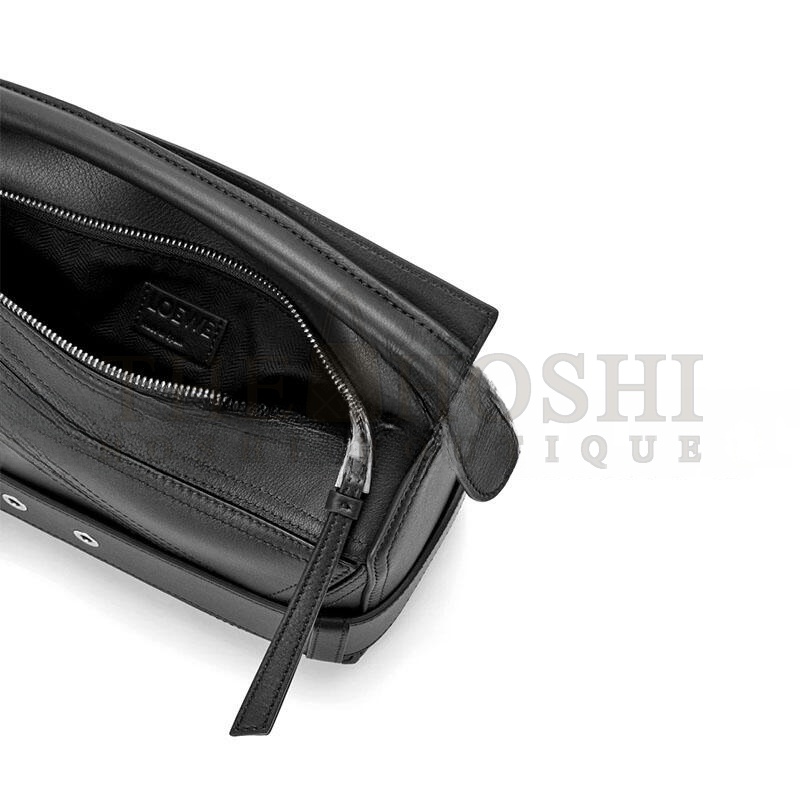 L0ew* SMALL PUZZLE BIKER BAG IN SHINY CALFSKIN A510S21XC7 (24*16.5*10.5cm) Master Quality