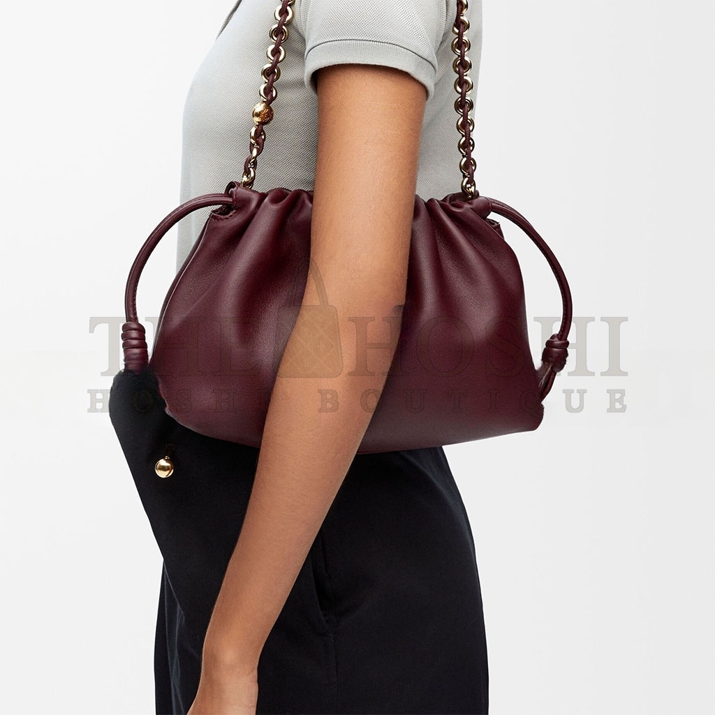 L0ew* MEDIUM FLAMENCO PURSE IN MELLOW NAPPA LAMBSKIN 0010980696 (30*20*10.5cm) Master Quality