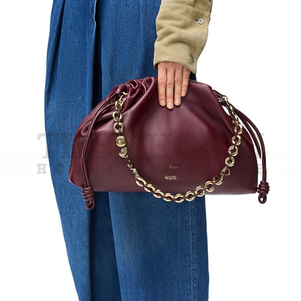 L0ew* LARGE FLAMENCO PURSE IN MELLOW NAPPA LAMBSKIN A411FPDX01 (41*26*9cm) Master Quality