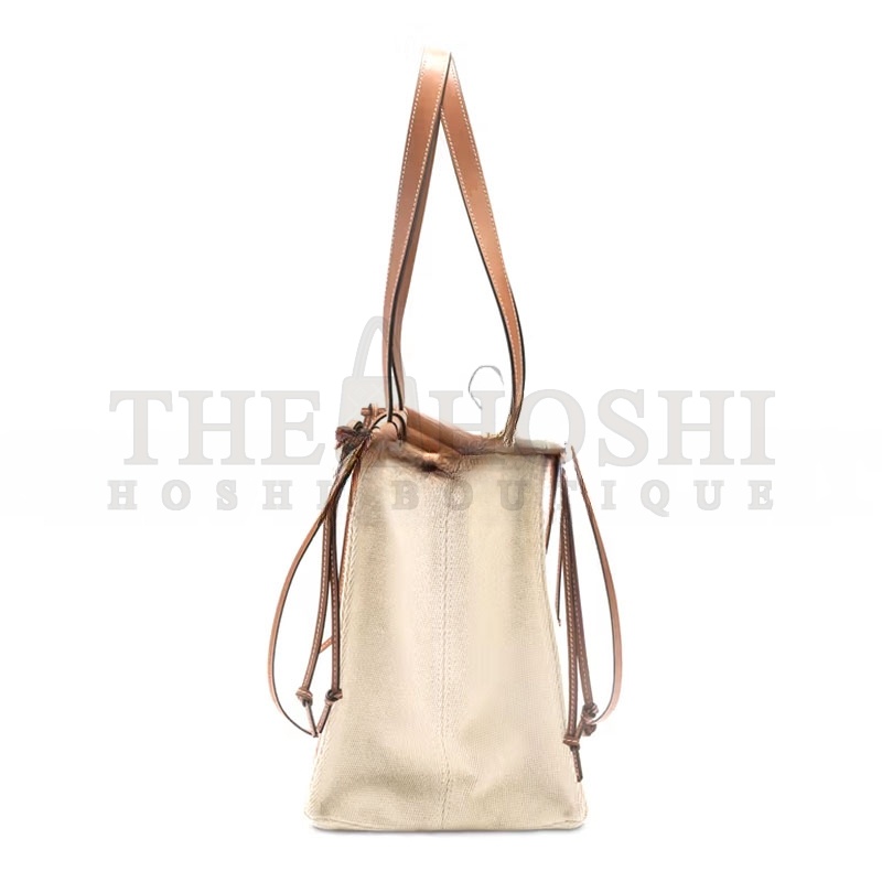L0ew* CUSHION TOTE BAG IN CANVAS CALFSKIN 061920 (35*27*19cm) Master Quality