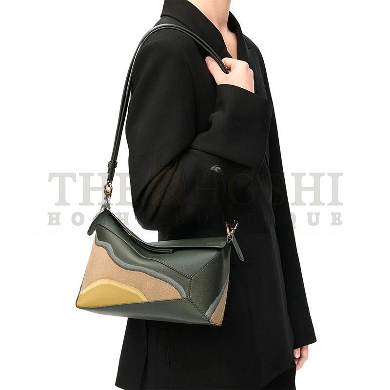 L0ew* SMALL PUZZLE EDGE LANDSCAPE BAG IN NAPPA CALFSKIN A510P60XB0-5686 (24*16.5*10.5cm) Master Quality