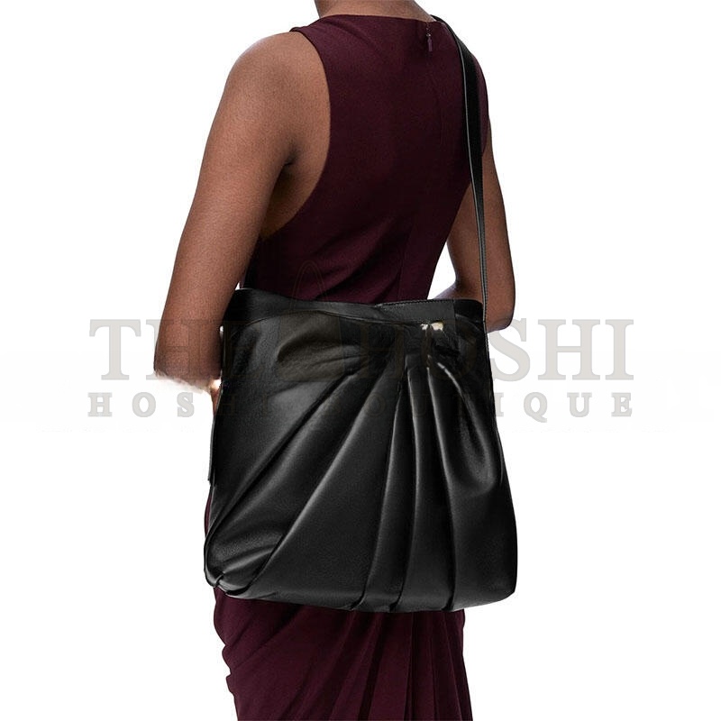 L0ew* DRAPED TOTE IN MELLOW NAPPA LAMBSKIN ADHBDPTX01-1100 (30*29*13cm) Master Quality