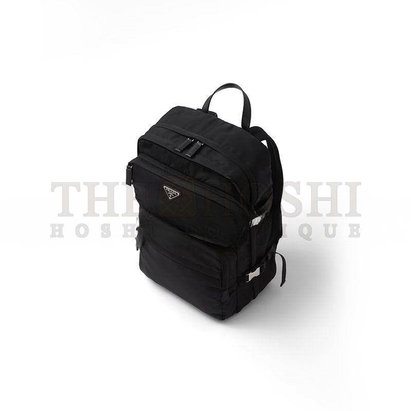 Pra*a RE-NYLON AND SAFFIANO LEATHER BACKPACK 2VZ101 (45*26.5*21.5cm) Master Quality