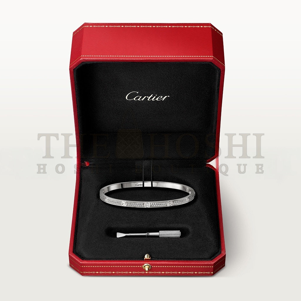 Ca*t1er LOVE BRACELET, SMALL MODEL, PAVED N6710817 Master Quality