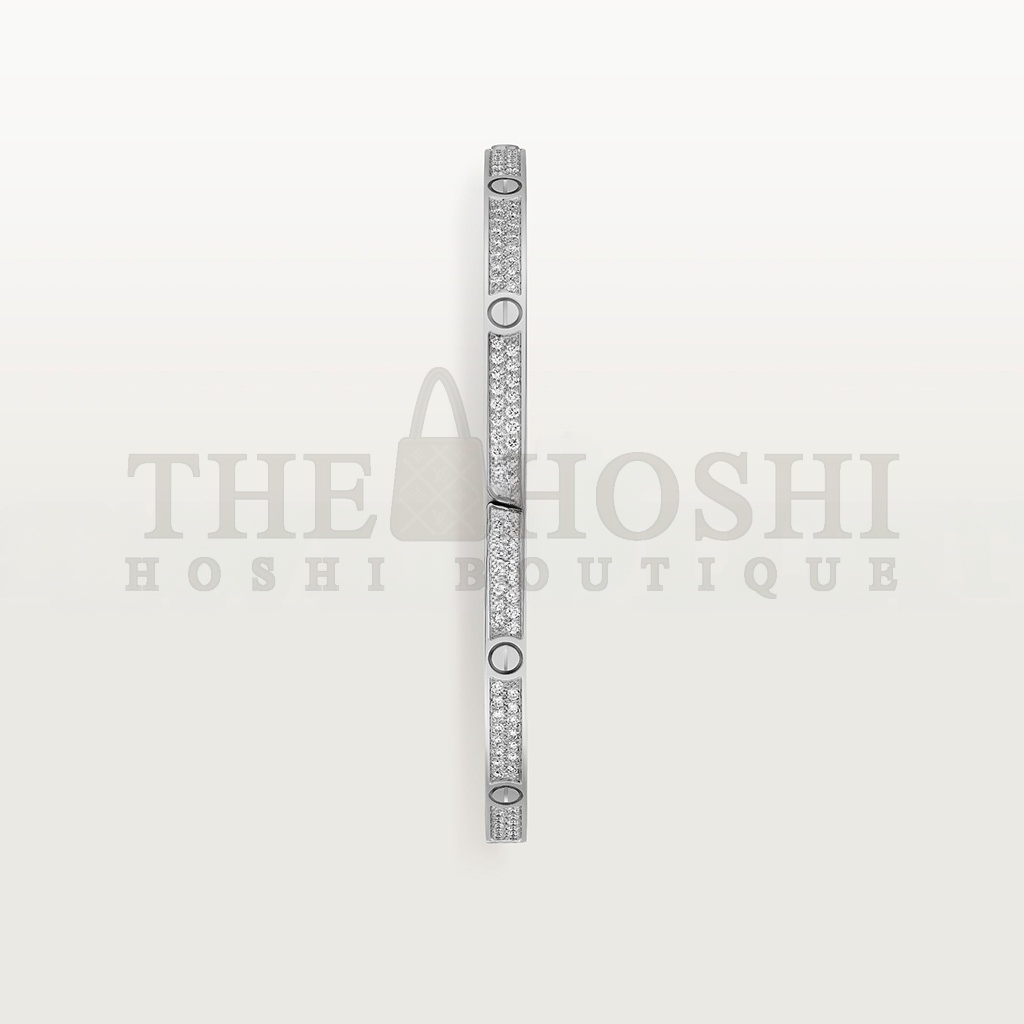 Ca*t1er LOVE BRACELET, SMALL MODEL, PAVED N6710817 Master Quality