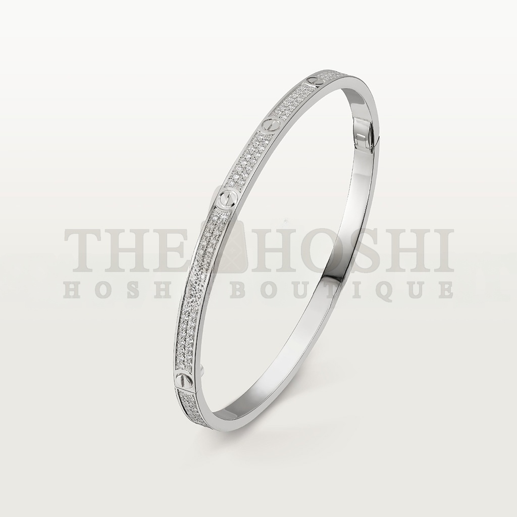 Ca*t1er LOVE BRACELET, SMALL MODEL, PAVED N6710817 Master Quality