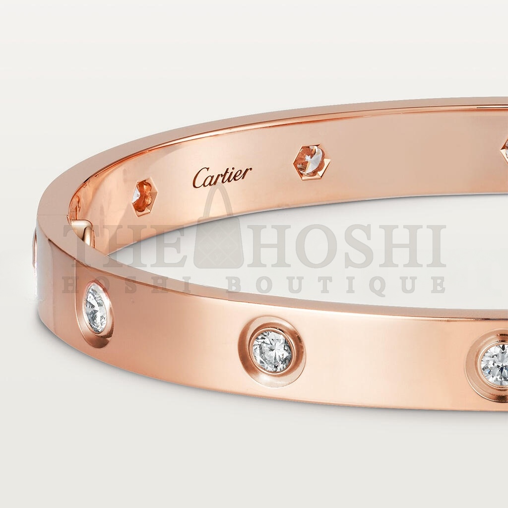 Ca*t1er  LOVE BRACELET, 10 D1am0ndS B6070217 Master Quality
