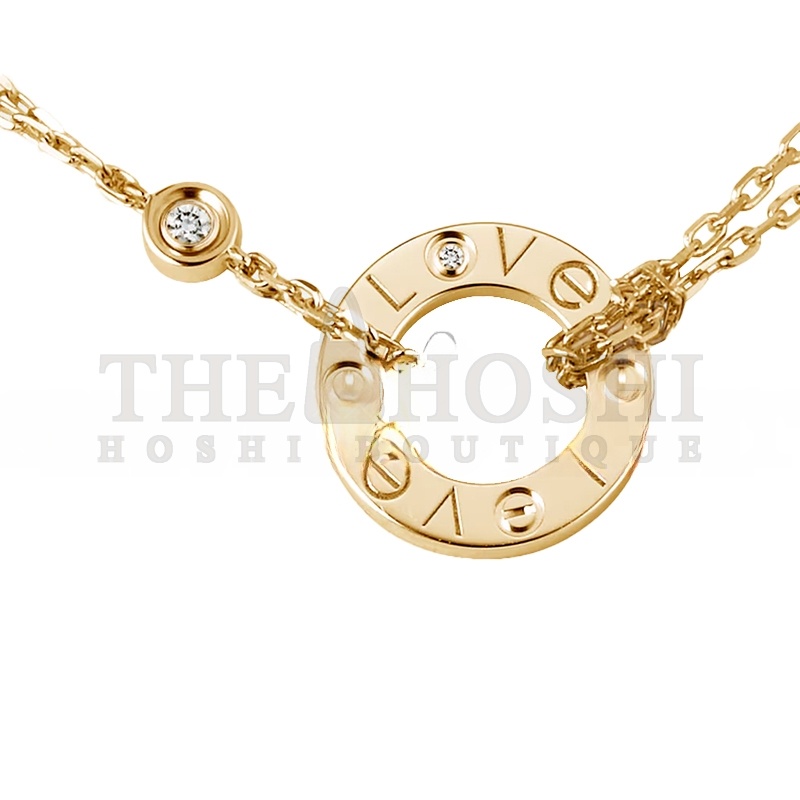 Ca*t1er LOVE NECKLACE, 2 D1am0ndS B7219500 Master Quality