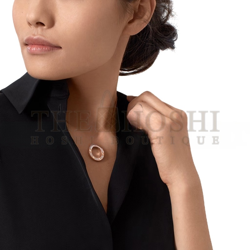 Ca*t1er LOVE NECKLACE, PAVED B7224527 Master Quality