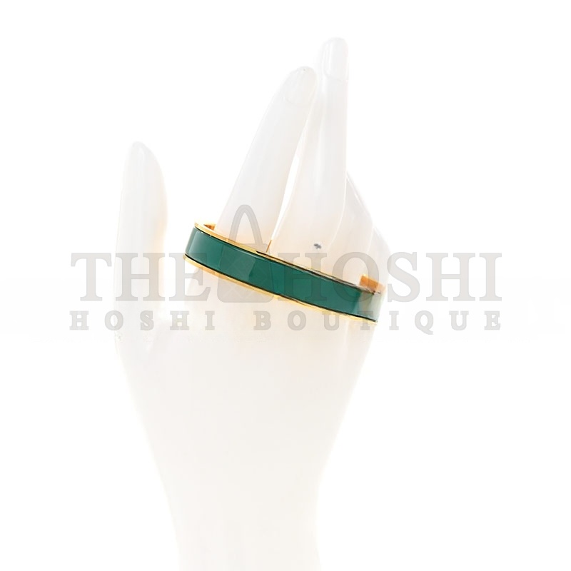 H**me5 ENAMEL NARROW CLIC CLAC H BRACELET PM MALACHITE Master Quality