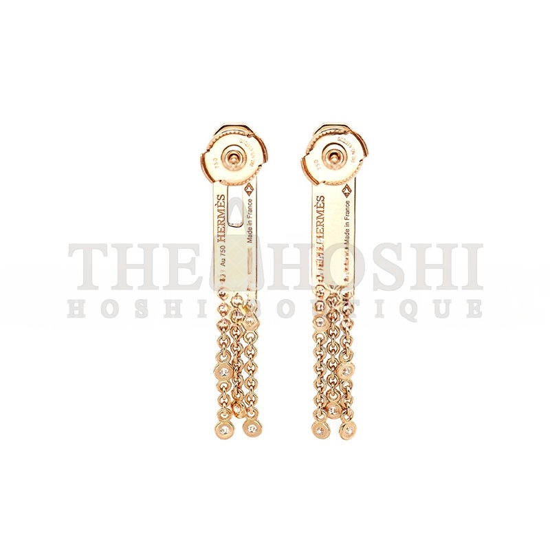 H**me5 KELLY GAVROCHE D1am0ndS 18K ROSE GOLD EARRINGS Master Quality