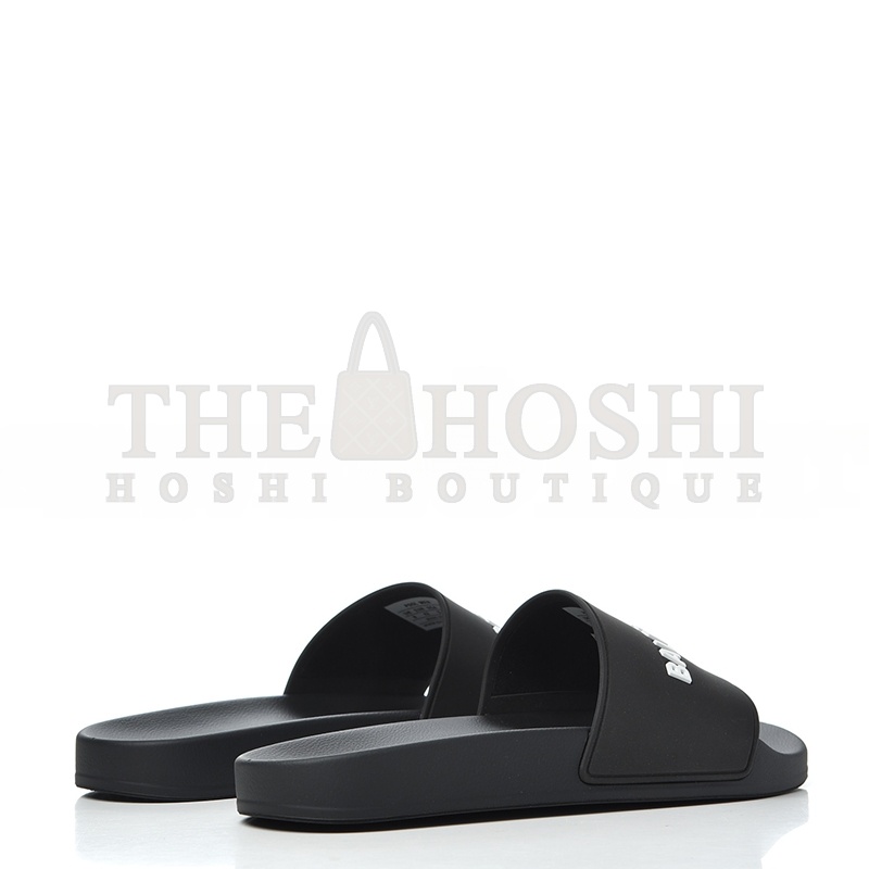 Ba1en*iaga PVC LOGO MENS POOL SLIDE SANDALS BLACK Master Quality