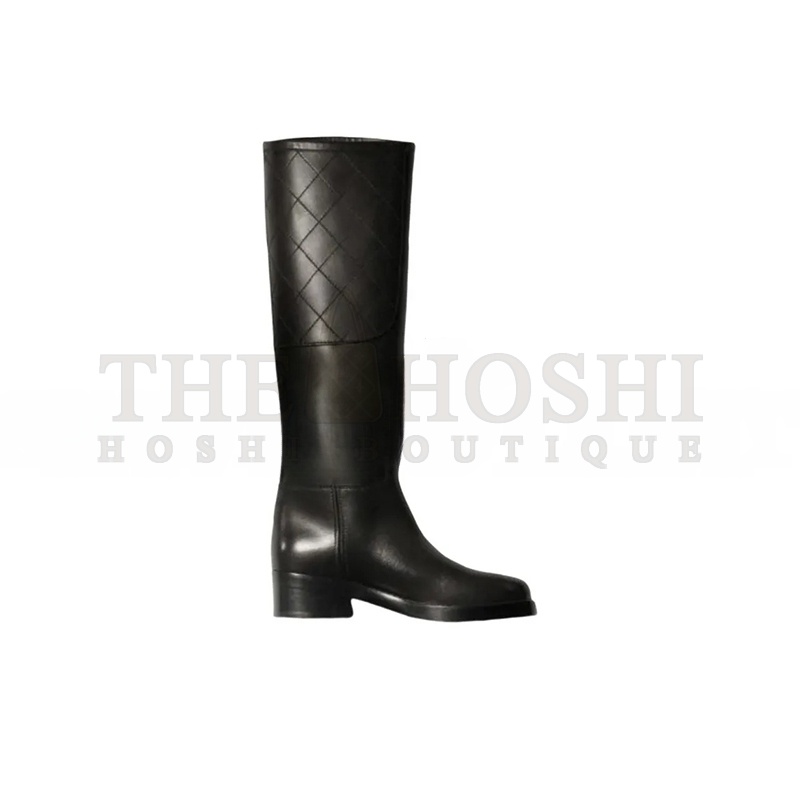 Ch**el HIGH BOOTS CALFSKIN BLACK G39212 X56669 94305 Master Quality