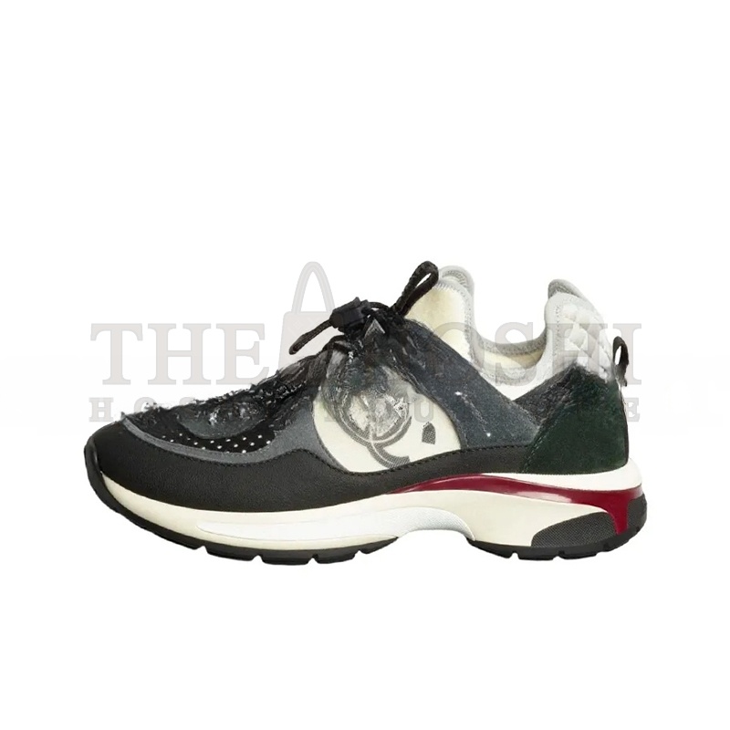 Ch**el SNEAKERS FABRIC, SUEDE CALFSKIN, MESH & FABRIC BLACK, DARK GRAY, WHITE & LIGHT GRAY G39488 Y56142 K4948 Master Quality