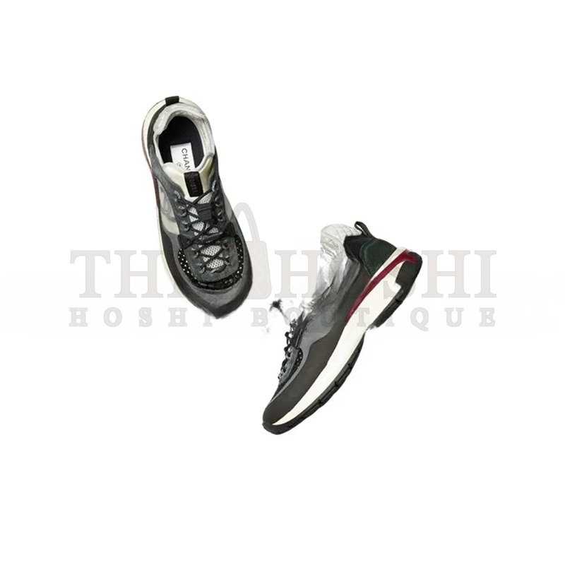 Ch**el SNEAKERS FABRIC, SUEDE CALFSKIN, MESH & FABRIC BLACK, DARK GRAY, WHITE & LIGHT GRAY G39488 Y56142 K4948 Master Quality