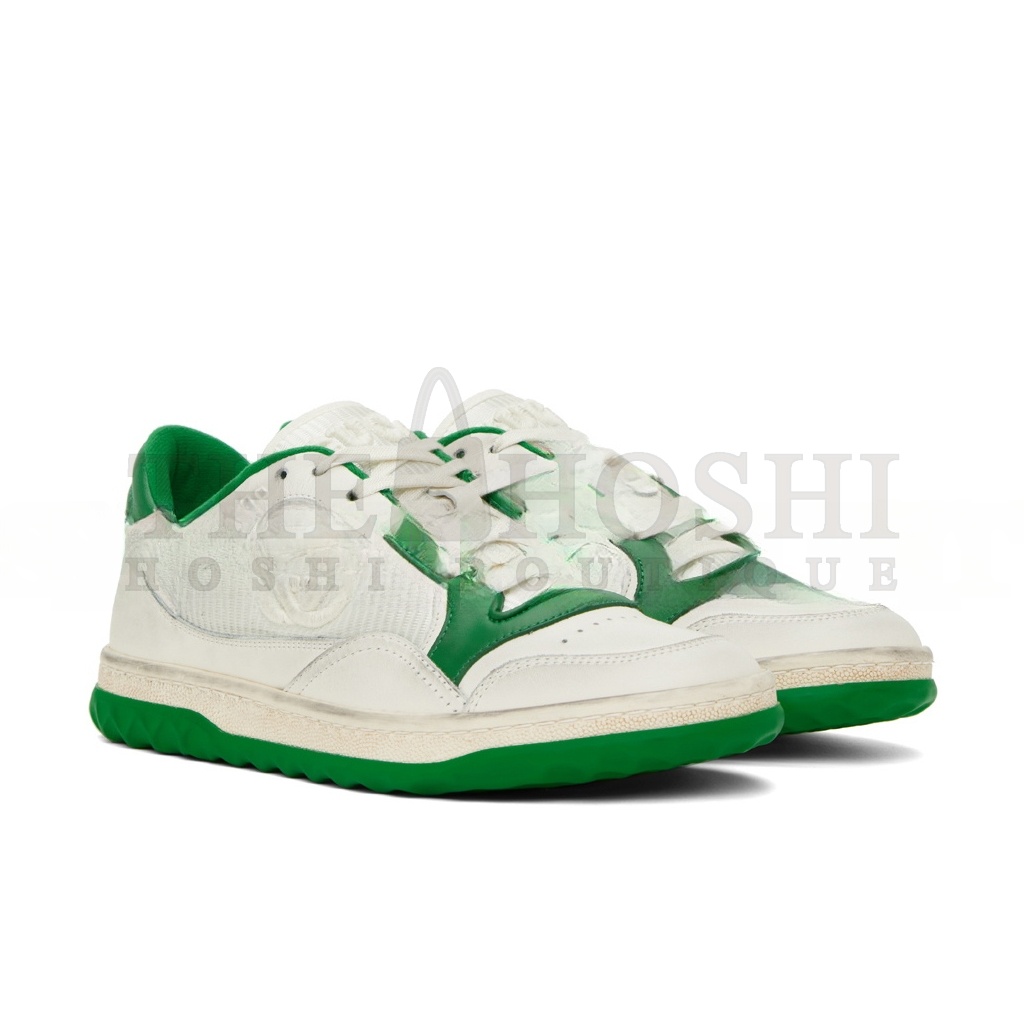 Gvc*1 OFF-WHITE &amp; GREEN MAC80 SNEAKERS Master Quality