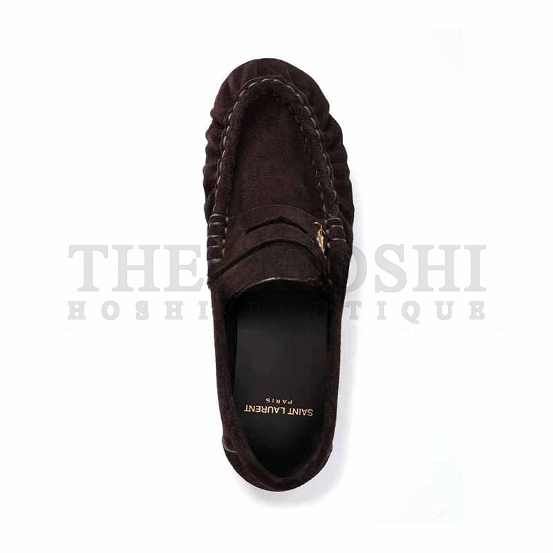 Y51 LE LOAFER LOGO-EMBELLISHED SUEDE LOAFERS 7668762W5AA6023 Master Quality