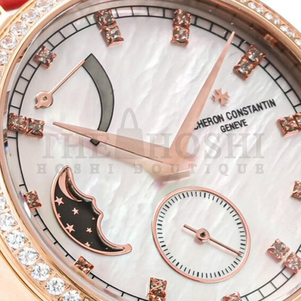 VACHERON C0nstan1n TRADITIONELLE MOON PHASE MOP DIAL 36MM WATCH 83570/000R Master Quality